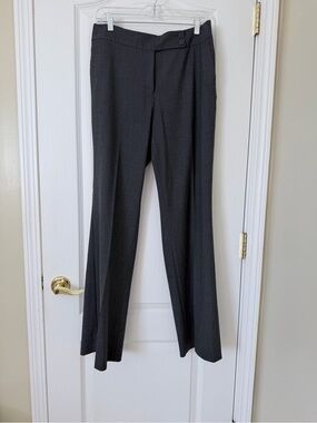 Faconnable Women’s Size 10 Gray Wool Dress Pants Trousers Made in Italy